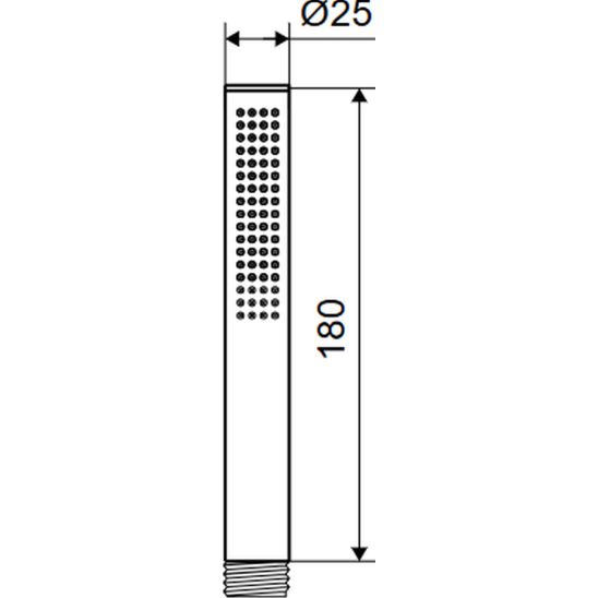 Set rubinetto per vasca e doccia Excellent Pi AREX.1240.02AB, collegamento del tubo flessibile con maniglia Excellent Pi AREX.1241AB, AREX.3025AB, AREX.3140AB, AREX.SH.023AB