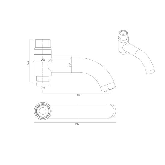 Set set doccia Oltens Vatten 36505910, bocca di erogazione per rubinetto Oltens Numa 39106910