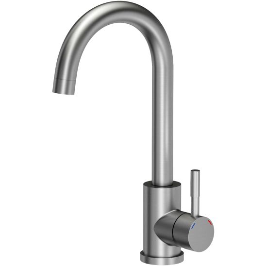 Set lavello in granito e acciaio Quadron Michael FUS_M7848SZ_3623500BS, inserto gocciolatoio Quadron Q R3825GR_MP