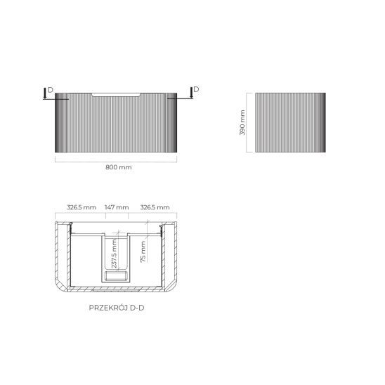 Set armadietto Oltens Hamnes 60023900, piano sopra armadietto Oltens Hamnes 63013900