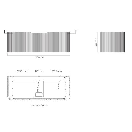 Set armadietto Oltens Hamnes 60025900, piano sopra armadietto Oltens Hamnes 63015000