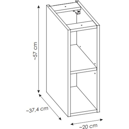 Set armadietto Comad Nova Cashmere NOVA CASHMERE 82-60-2S, armadietto Comad Nova Oak NOVA OAK 81-20-39, NOVA OAK A 89-80