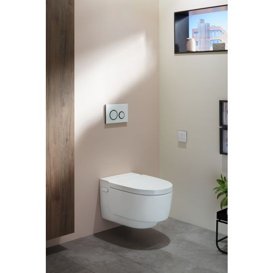 Set vaso con sedile bidet Geberit AquaClean Mera 146.200.11.1, modulo di installazione Geberit Duofix 111.320.00.6