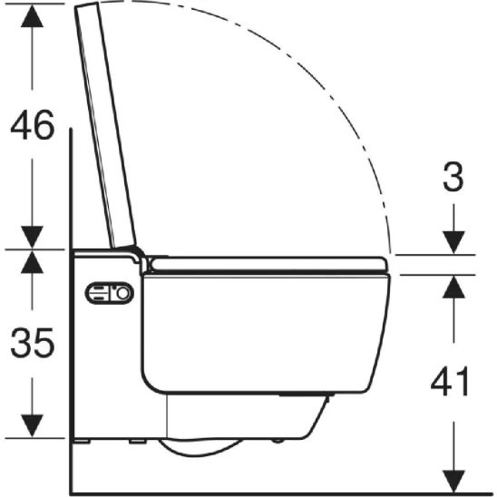 Set vaso con sedile bidet Geberit AquaClean Mera 146.200.11.1, modulo di installazione Geberit Duofix 111.320.00.6