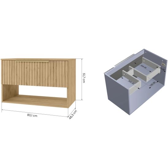 Set armadietto Strama Tibu 48.101.25, armadietto Strama Tibu 48.200.25