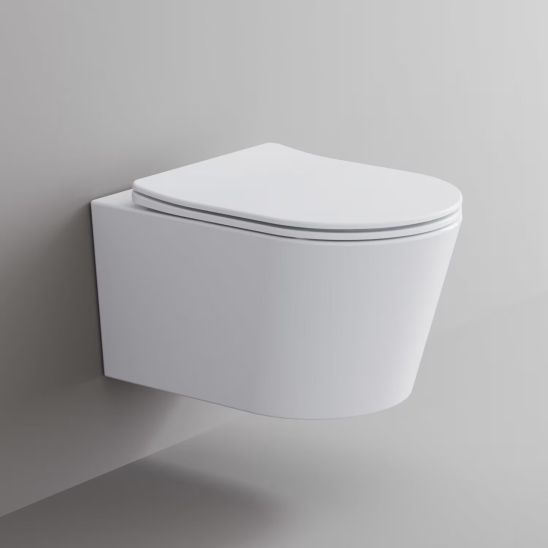 Set vaso WC Kronenbach Tube KB100080WG, copriwater Kronenbach Tube KB100081WG