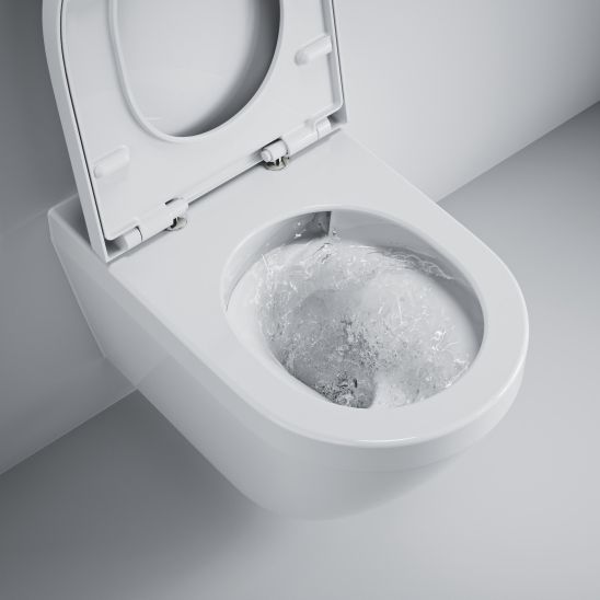 Set vaso WC con copriwater a discesa lenta Grohe Euro Ceramic 102510SH00, modulo di installazione Grohe Solido 38971000