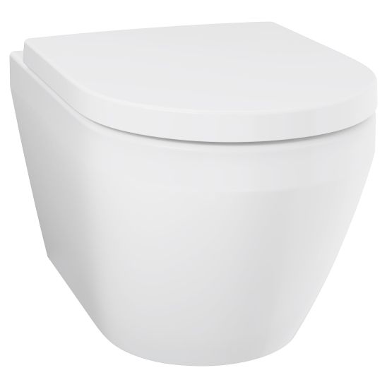 Set vaso WC con copriwater a discesa lenta Grohe Euro Ceramic 102510SH00, modulo di installazione Grohe Solido 38971000, 38966KV0