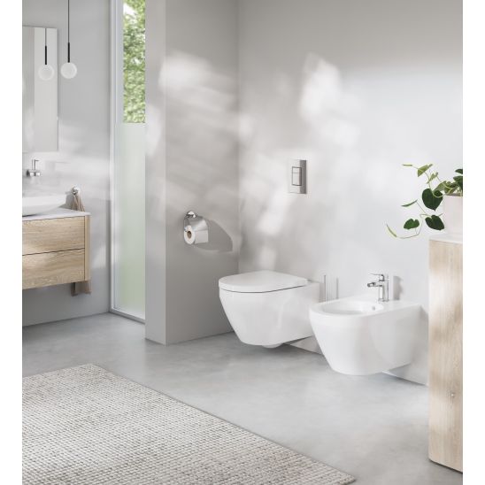 Set vaso WC con copriwater a discesa lenta Grohe Euro Ceramic 102510SH00, modulo di installazione Grohe Solido 38971000, 38966KV0