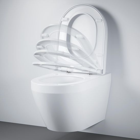 Set vaso WC con copriwater a discesa lenta Grohe Euro Ceramic 102510SH00, modulo di installazione Grohe Solido 38971000, 38966KV0