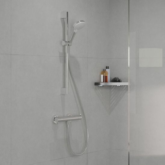 Set rubinetto per doccia Hansgrohe Vernis Blend 71640000, rubinetto per lavabo Hansgrohe Vernis Blend 71580000, 26279000