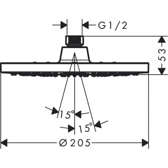 Set deviatore a incasso a 4 vie Hansgrohe Quattro 15930180, elemento esterno per rubinetto d'arresto a incasso Hansgrohe Trio 15932000, 71663000, 26888000, 26277000, 71420000, 27809000, 28272000, 26340000