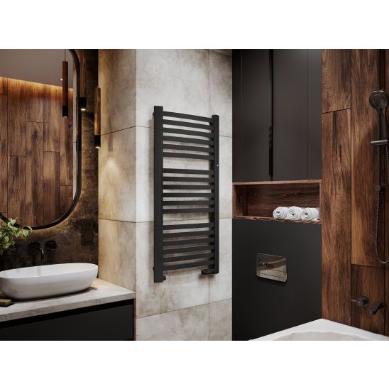 Set radiatore da bagno Instal Projekt Retto RET-40/110C31, set termostatico Instal Projekt Z17 606400002C31