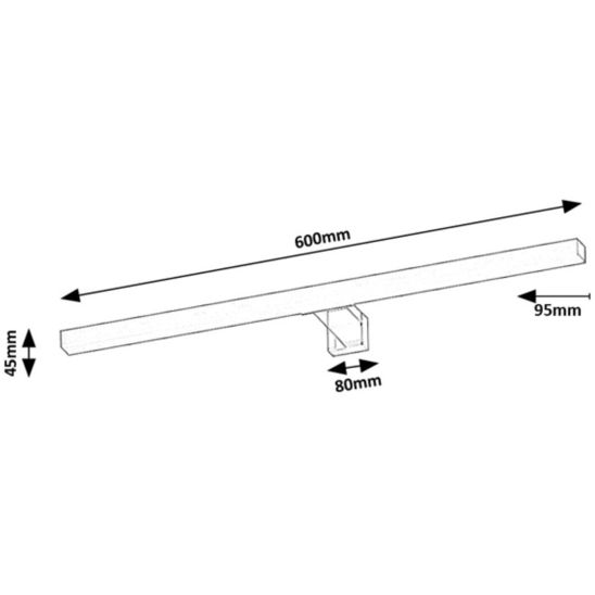 Set specchio Elita Sote RE065804000010, lampada da parete Rabalux Oliro 75049