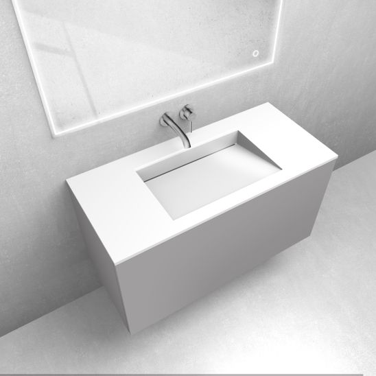 Set armadietto Oltens Lun 60034900, lavabo Oltens Stila 40203000