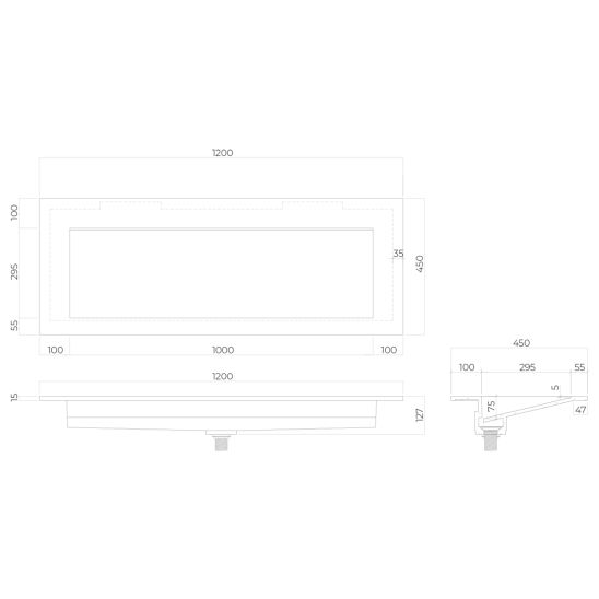 Set lavabo Oltens Stila 40204000, armadietto Oltens Lun 60035300