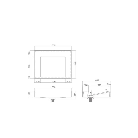 Set lavabo Oltens Stila 40000000, armadietto Oltens Lun 60032000