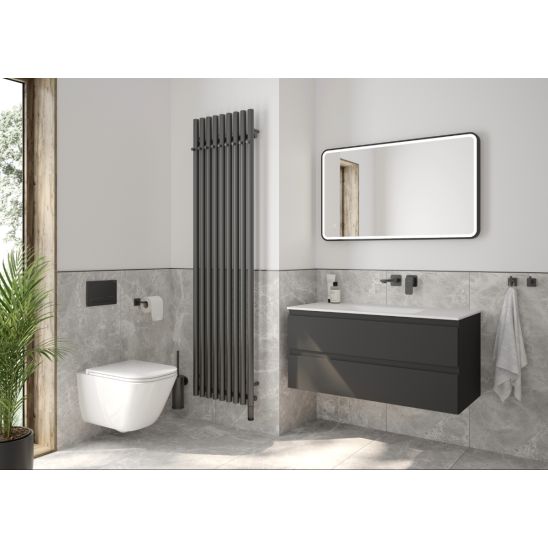 Set armadietto Oltens Lun 60029300, lavabo Oltens Kalla 40211000
