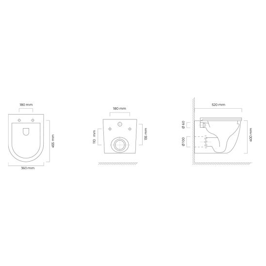 Set vaso WC Oltens Hamnes 42052000, copriwater Oltens Hamnes 45109000