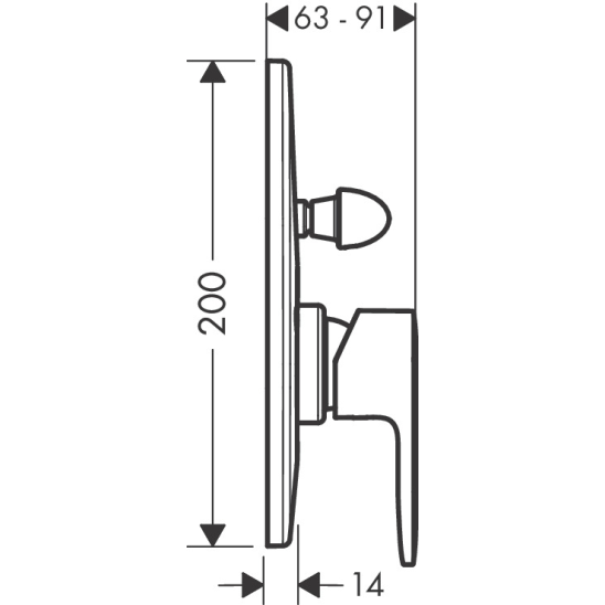 Set corpo incasso Hansgrohe 31741180, soffione doccia Hansgrohe Vernis Blend 26277000, 27809000, 26278000, 71449000, 26453000