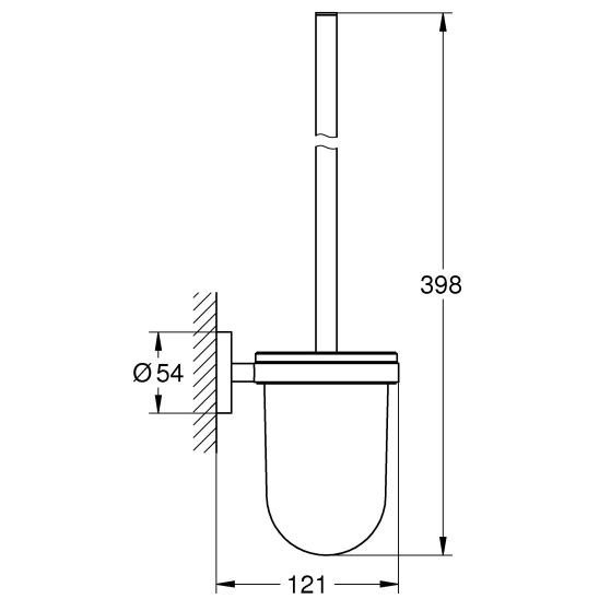Set scopino WC Grohe Start 41185AL0, colla Grohe QuickGlue 41127000
