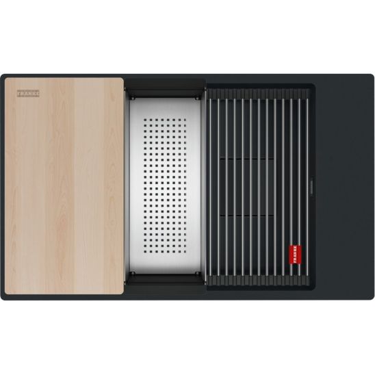 Set lavello in granito Franke Kanon 125.0749.672, rubinetto da cucina Franke Urban 115.0627.523