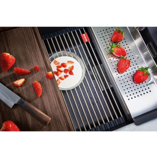 Set lavello in granito Franke Kanon 125.0749.670, rubinetto da cucina Franke Lina 115.0626.020
