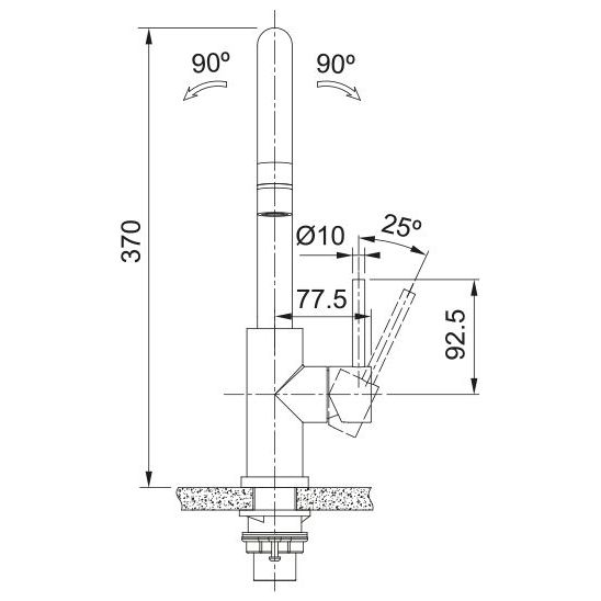 Set lavello in acciaio Franke Smart SRX 127.0704.667, rubinetto da cucina Franke Smart Glenda 115.0747.473