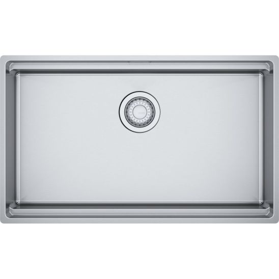 Set lavello in acciaio Franke Box 127.0749.859, rubinetto da cucina Franke Smart Glenda 115.0747.475