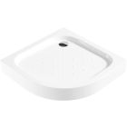 Set box doccia Deante Funkia KYP_052K, piatto doccia semicircolare Deante Standard New KTA_054B