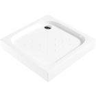 Set box doccia Deante Funkia KYC_642K, piatto doccia quadrato Deante Corner KTC_042B, NHC_025C