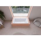 Set vasca da bagno rettangolare Kaldewei Puro 258300010001, sifone con troppopieno Kaldewei Bis 687676500000