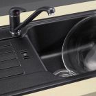 Set lavello in granito Blanco Favos 45 S 516617, rubinetto da cucina Hagser Emma HGR30000035