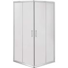 Set box doccia Deante Funkia KYC_641K, piatto doccia quadrato Deante Corner KTC_041B, NHC_025C