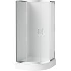 Set box doccia Deante Funkia KYP_651K, piatto doccia semicircolare Deante Standard New KTA_053B, NHC_025C