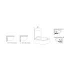 Set vasca da bagno angolare Ravak Rosa 95 C571000000, parete vasca Ravak Rosa 7QLS0100Y1, 495121, GPX2240140