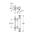 Set set doccia Grohe Vitalio SmartActive 26598000, rubinetto per doccia Grohe Grohtherm 800 34558000