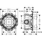 Set soffione doccia Hansgrohe Raindance 26238670, rubinetto per vasca e doccia Hansgrohe Talis E 71745670, 26520670, 01800180, 28387670, 26455670, 28276670