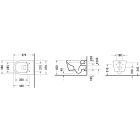 Set vaso WC Duravit ME by Starck 2529090000, copriwater Duravit ME by Starck 0020090000