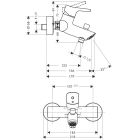 Set rubinetto per vasca e doccia Hansgrohe Talis S 72400000, rubinetto per lavabo Hansgrohe Talis S 72020000, 26421400