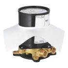 Set rubinetto per vasca e doccia Grohe Essence 23491001, elemento di montaggio a pavimento Grohe 45984001, 23590001