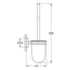 Set scopino WC Grohe Essentials 40374001, portarotolo Grohe Essentials 40367001, 40369001, 40365001, 40394001, 40364001