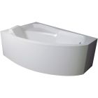 Set vasca da bagno angolare Besco Rima #WAR-160-NL, rivestimento per vasca da bagno Besco Rima OAR-160-NS