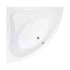 Set vasca da bagno angolare Besco Mia #WAM-130-NS, rivestimento per vasca da bagno Besco Mia OAM-130-NS