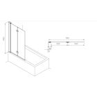 Set vasca da bagno rettangolare Roca Savai A248590000, parete vasca Roca Capital AM4111512M, A5A0111C00