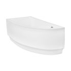 Set vasca da bagno angolare Besco Praktika #WAP-140-NL, rivestimento per vasca da bagno Besco Praktika OAP-140-NL