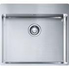 Set lavello in acciaio Franke Box 127.0369.295, rubinetto da cucina Franke Lina 115.0626.057