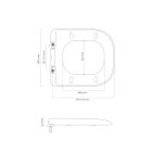 Set vaso WC Oltens Gulfoss 42503000, copriwater Oltens Gulfoss 45105000