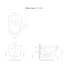 Set vaso WC Oltens Jog 42501000, copriwater Oltens Jog 45116000