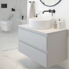 Set vaso WC Oltens Hamnes 42513300, modulo di installazione Oltens Triberg 50001000, 45100300, 57102300, 49301000
